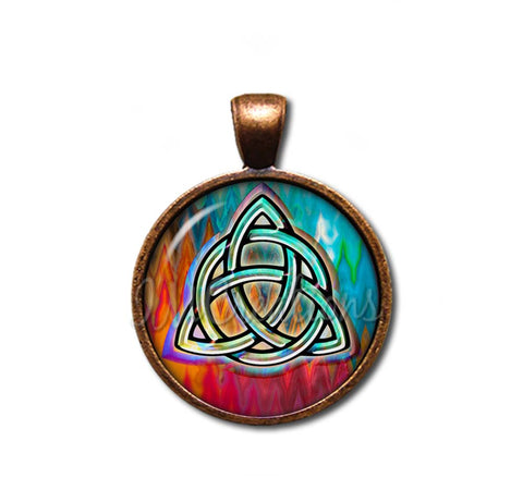 Triquetra Celtic Knot Trinity Colorful