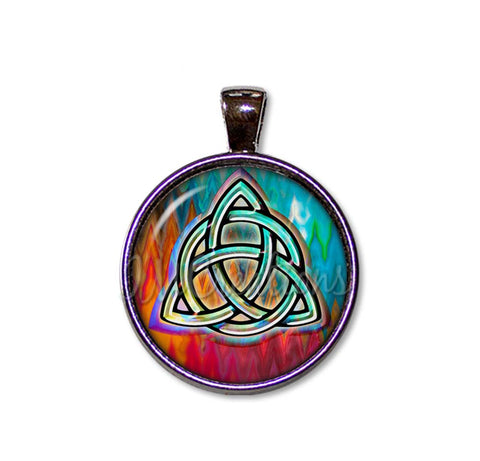 Triquetra Celtic Knot Trinity Colorful