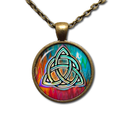 Triquetra Celtic Knot Trinity Colorful