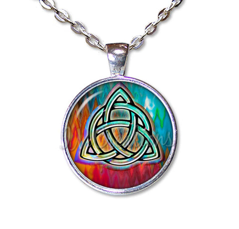 Triquetra Celtic Knot Trinity Colorful