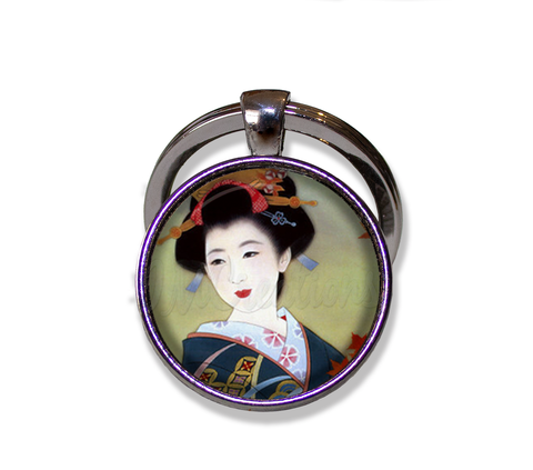 Geisha Woman in Autumn