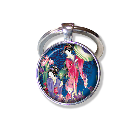 Geisha Women in Royal Blue