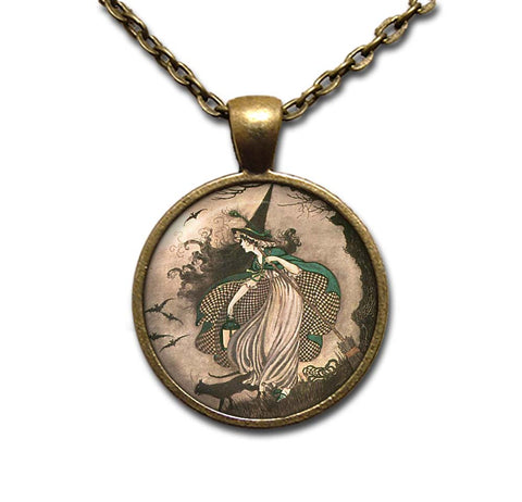 Ida Outhwaite Halloween Witch Book Lovers