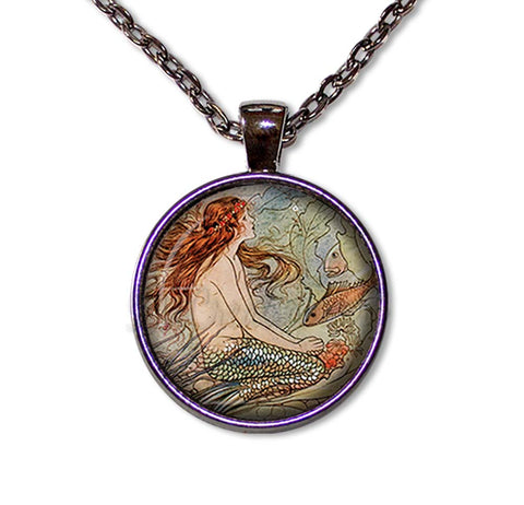 Vintage Art Mystical Mermaid