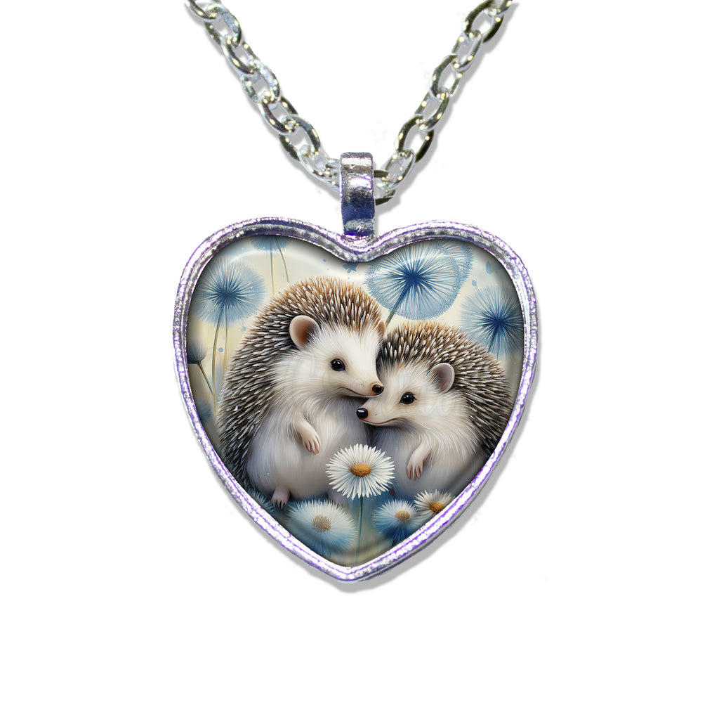 Hedgehog Love within Dandelions