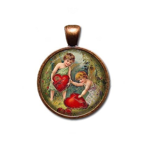 Vintage Cupids Mending Hearts