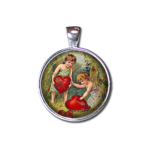 Vintage Cupids Mending Hearts