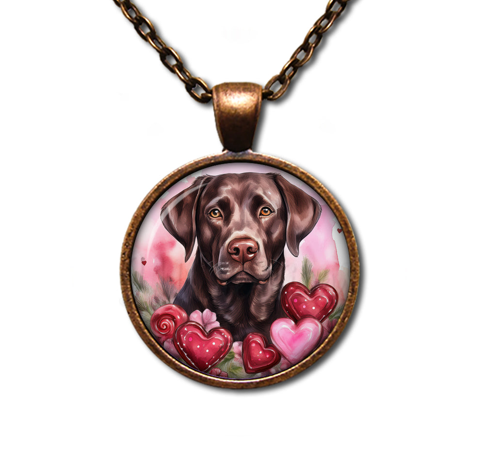 Sweet Valentine Chocolate Lab