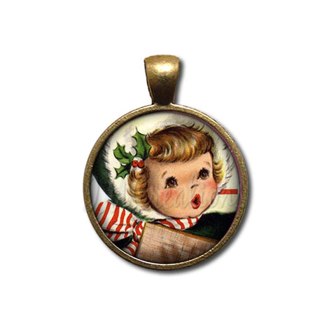 Vintage Design of Caroler Christmas