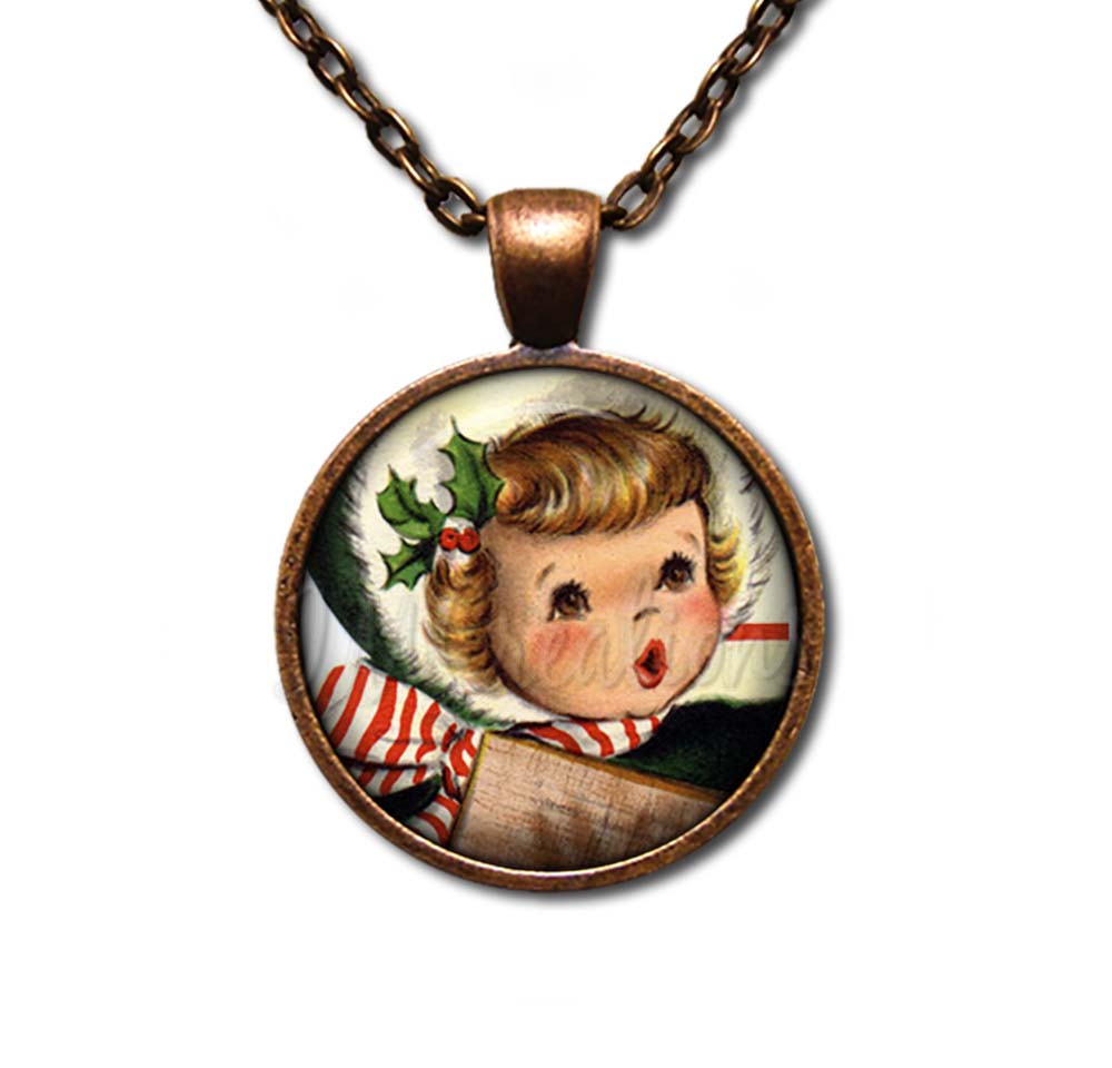 Vintage Design of Caroler Christmas