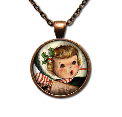 Vintage Design of Caroler Christmas