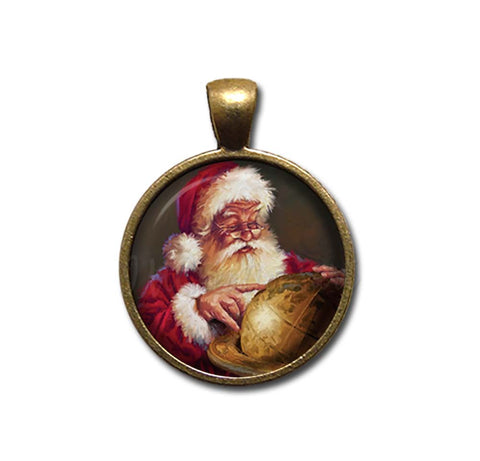 Vintage Santa and Globe