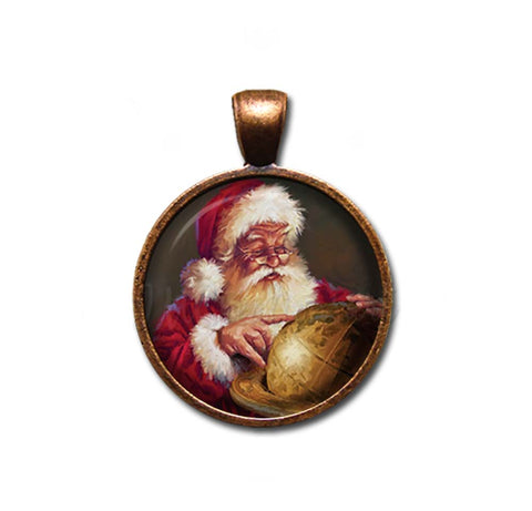 Vintage Santa and Globe