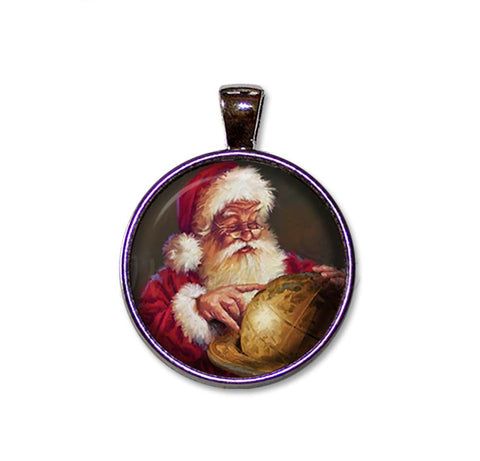 Vintage Santa and Globe