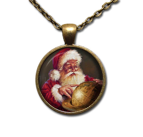 Vintage Santa and Globe