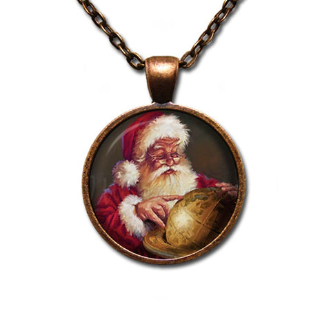 Vintage Santa and Globe