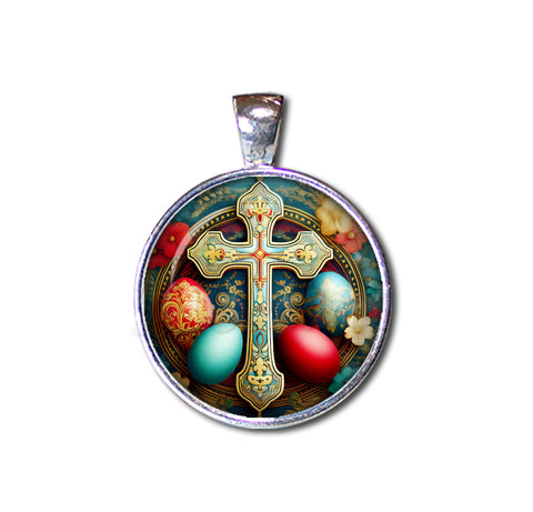 Beautiful Orthodox Cross and Eggs