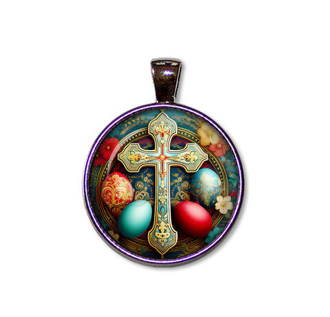 Beautiful Orthodox Cross and Eggs