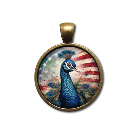 Patriotic Lovely Peacock Bird