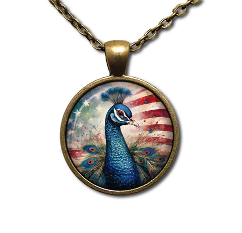 Patriotic Lovely Peacock Bird