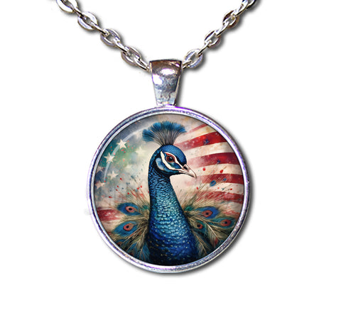 Patriotic Lovely Peacock Bird