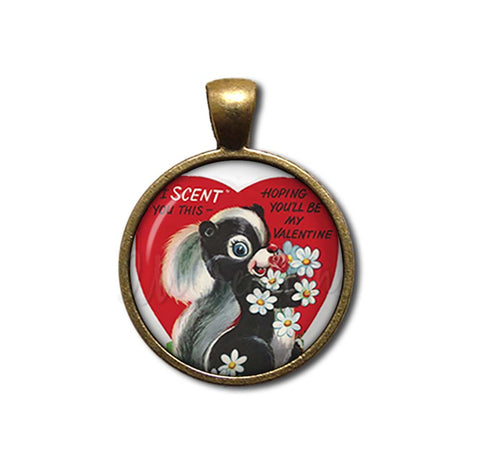 Retro Valentine Adorable Skunk Love