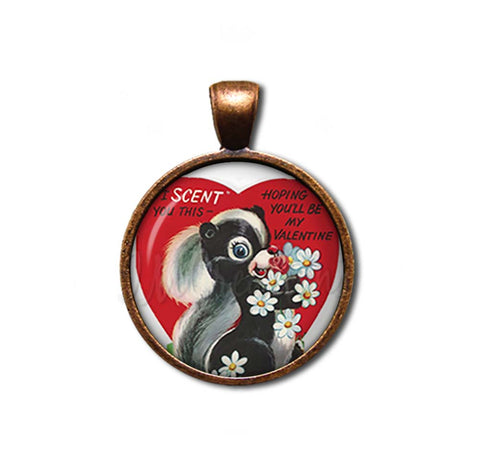 Retro Valentine Adorable Skunk Love