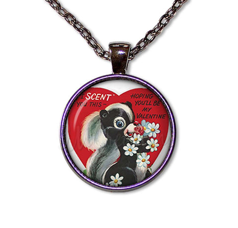 Retro Valentine Adorable Skunk Love