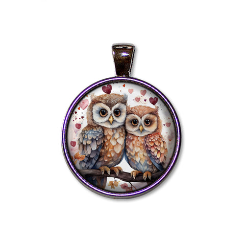 Cute Loving Tree Owls
