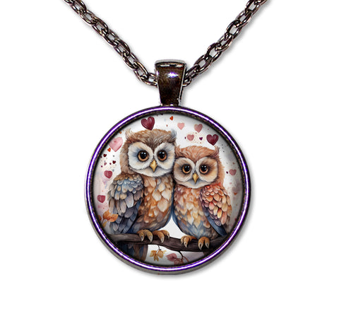 Cute Loving Tree Owls