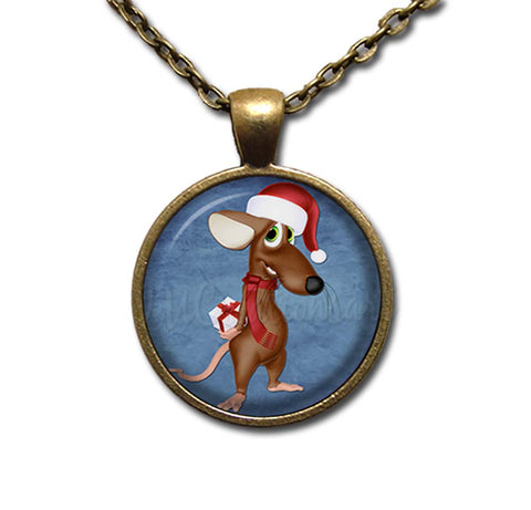 Whimsical Christmas Critter Rat