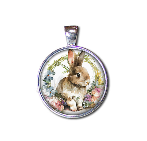 Shabby Chic Easter Rabbit and Wreath