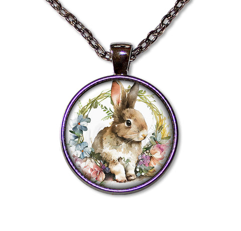 Shabby Chic Easter Rabbit and Wreath