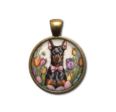 Easter Sweet Doberman Dog