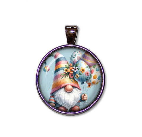 Easter Gnome with Egg Balloons