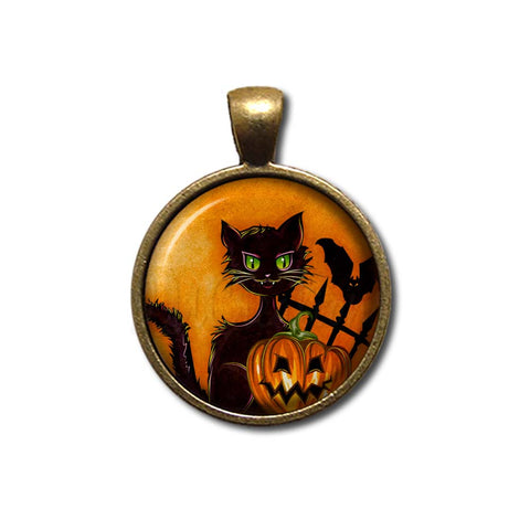 Halloween Wicked Black Cat Pumpkin