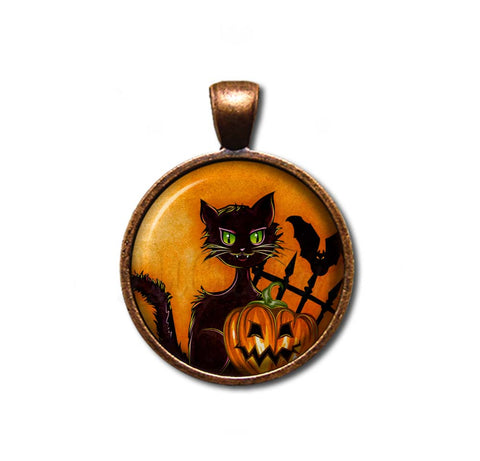 Halloween Wicked Black Cat Pumpkin