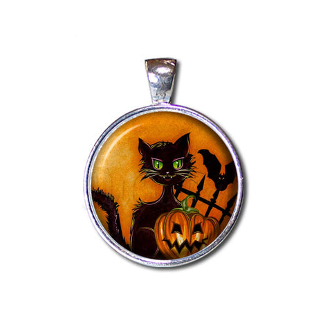 Halloween Wicked Black Cat Pumpkin