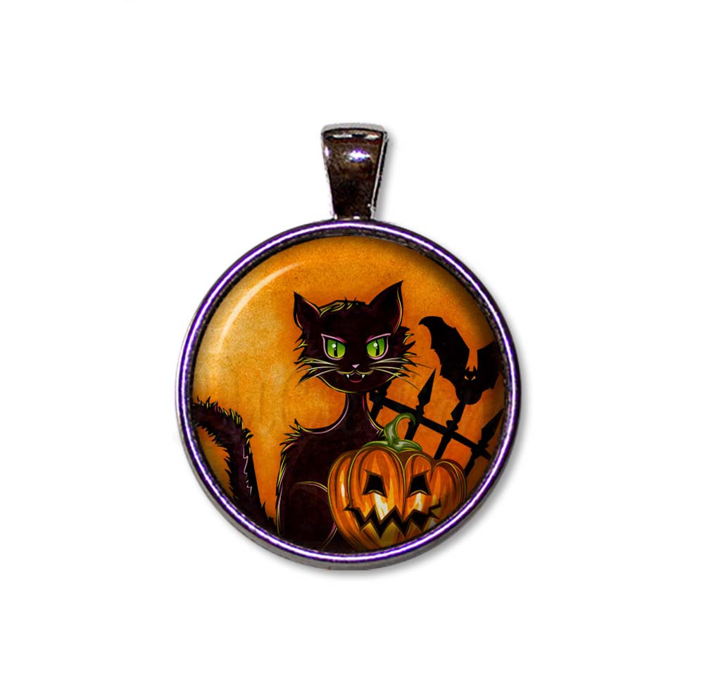 Halloween Wicked Black Cat Pumpkin