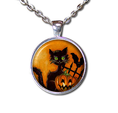 Halloween Wicked Black Cat Pumpkin