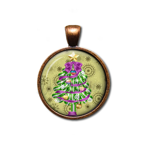 Green Purple Magical Christmas Tree