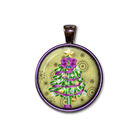 Green Purple Magical Christmas Tree