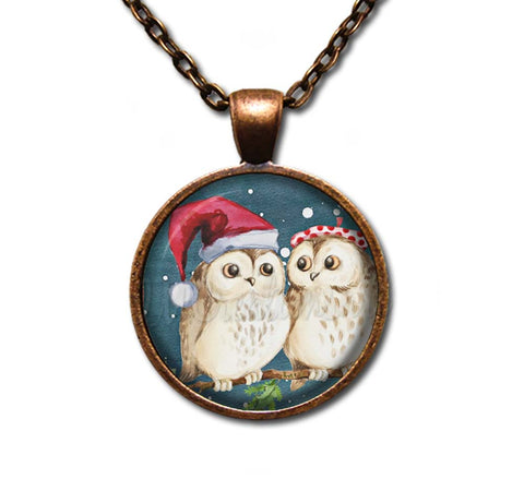 Couple of Santa Owls