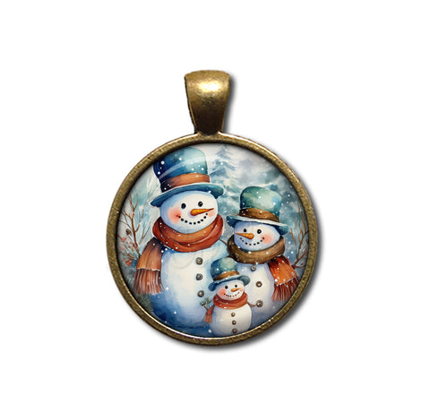Winter Wonderland Snowman Family