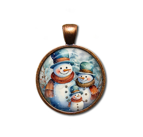 Winter Wonderland Snowman Family