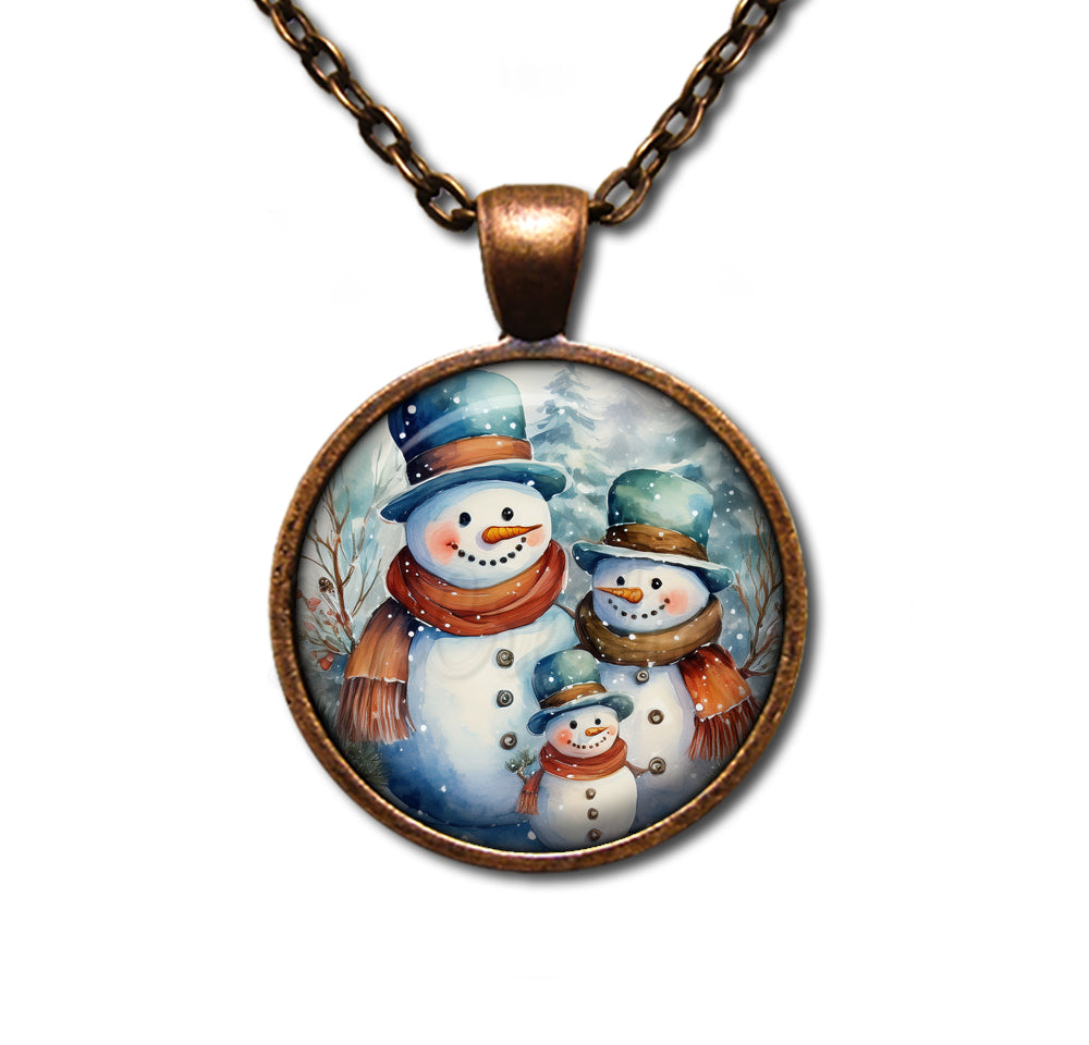 Winter Wonderland Snowman Family