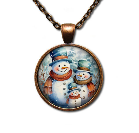 Winter Wonderland Snowman Family