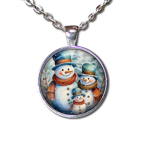 Winter Wonderland Snowman Family