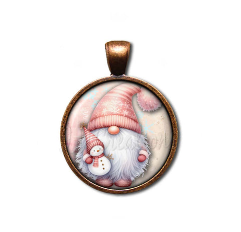 Holiday Pink Christmas Gnome