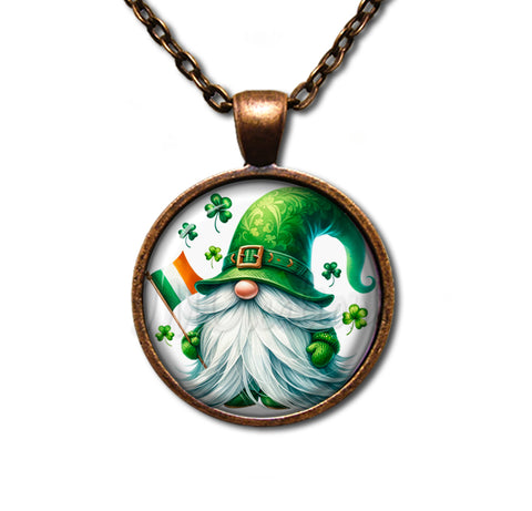 St Patrick's Day Gnome with Irish Flag